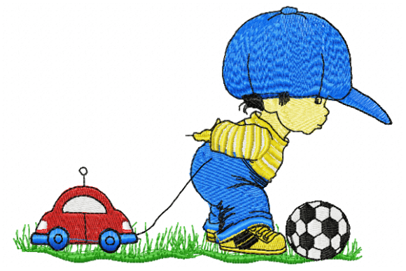 Boy with Car
