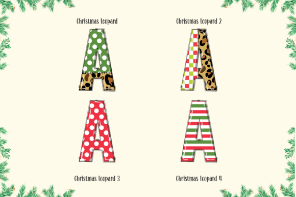 Christmas Leopard Font - Preview 2