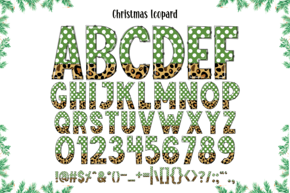 Christmas Leopard Font - Preview 3