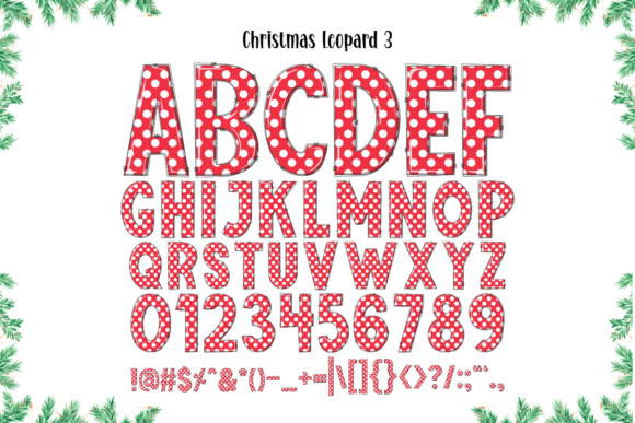 Christmas Leopard Font - Preview 4