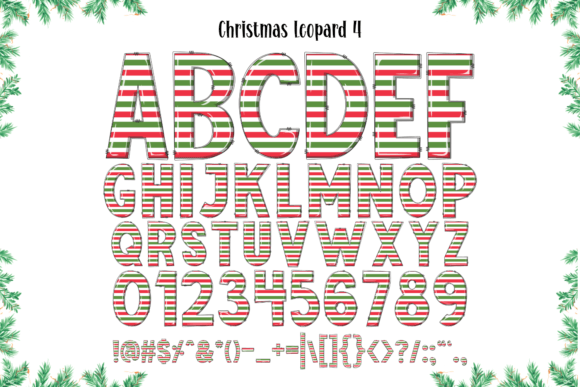 Christmas Leopard Font - Preview 5