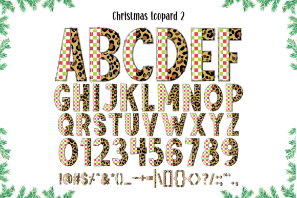 Christmas Leopard Font - Preview 6