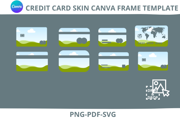 Credit Card Skin Canva Template