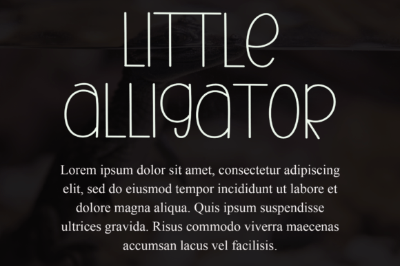 Cute Alligator Font PNG with transparent background - Preview 6