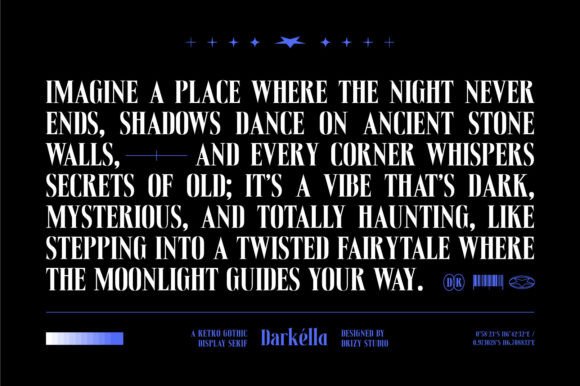 Darkella Font PNG with transparent background - Preview 1