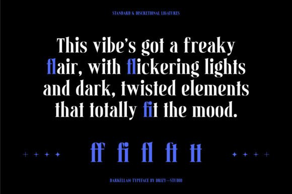 Darkella Font PNG with transparent background - Preview 3