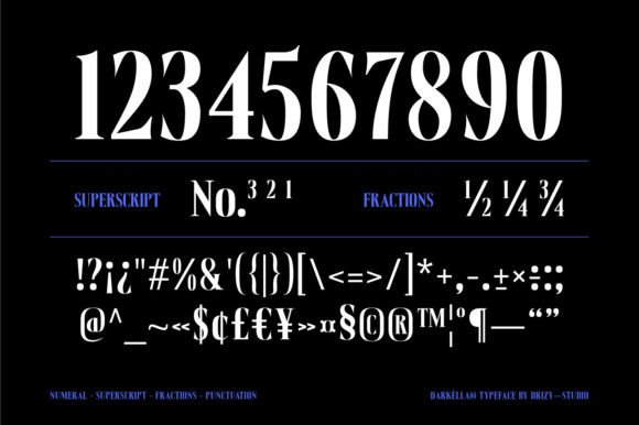 Darkella Font PNG with transparent background - Preview 4