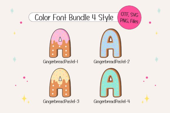 Gingerbread Pastel Cream Font - Preview 1