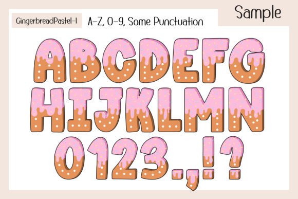 Gingerbread Pastel Cream Font - Preview 2