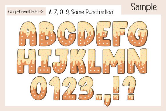 Gingerbread Pastel Cream Font - Preview 4