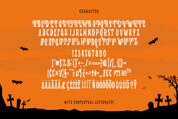 Holla Halloween Font PNG with transparent background - Preview 2