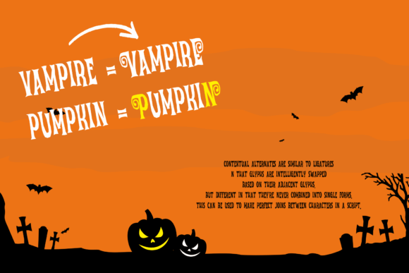 Holla Halloween Font PNG with transparent background - Preview 3