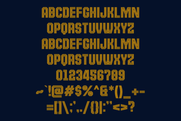 Jerzen Font PNG with transparent background - Preview 2