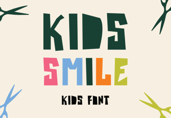 Kids Smile Font PNG with transparent background - Preview 1