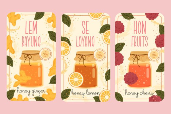 Lemon Honey Font PNG with transparent background - Preview 1