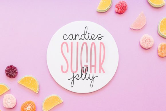 Lemon Honey Font PNG with transparent background - Preview 4