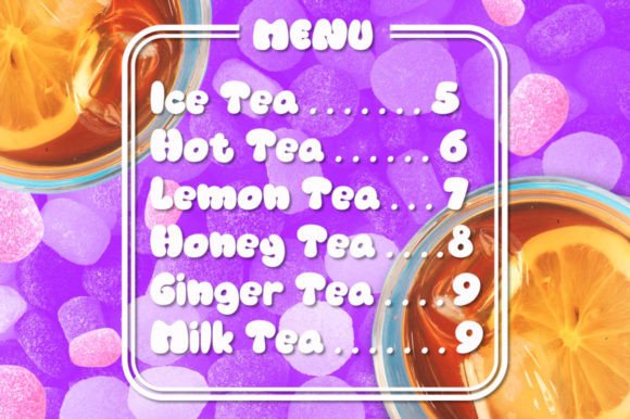 Poppin Gumi Font PNG with transparent background - Preview 5