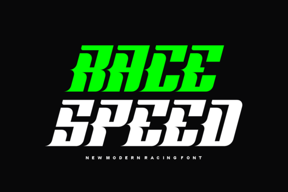 Racing Beginners Font PNG with transparent background - Preview 1