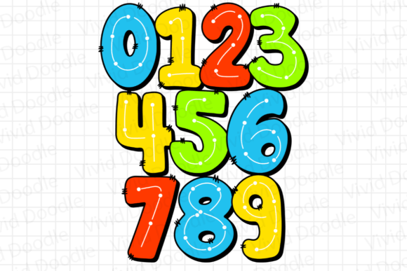 Rainbow Dash Dot Font PNG with transparent background - Preview 1