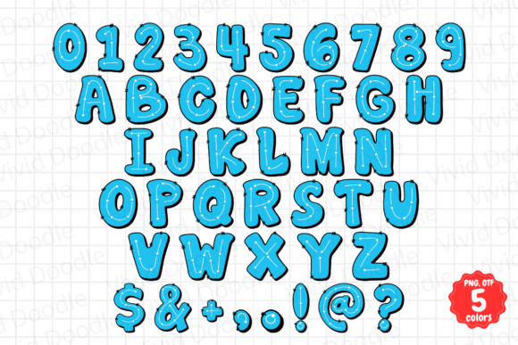 Rainbow Dash Dot Font PNG with transparent background - Preview 2