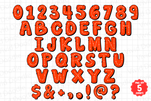 Rainbow Dash Dot Font PNG with transparent background - Preview 5
