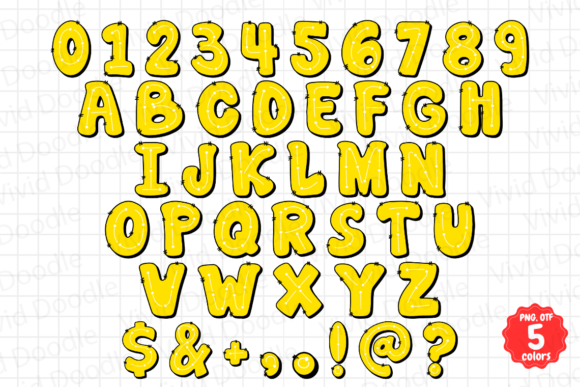 Rainbow Dash Dot Font PNG with transparent background - Preview 6