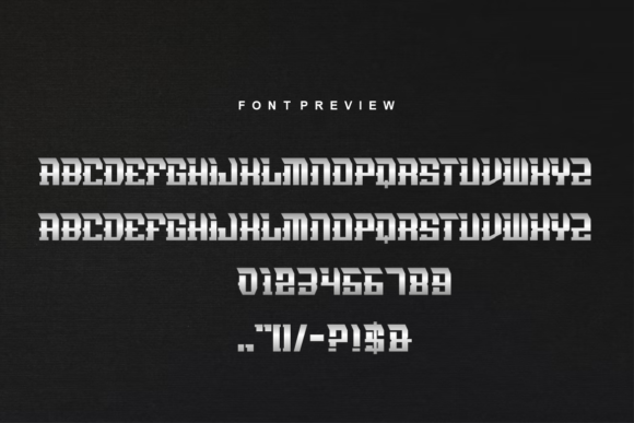 Resigor Font PNG with transparent background - Preview 3