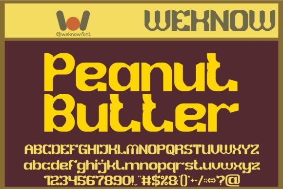 Roasted Almond Font PNG with transparent background - Preview 4