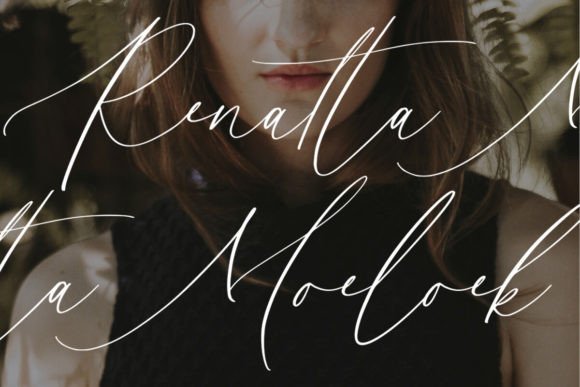 Senja Mentari Font PNG with transparent background - Preview 4