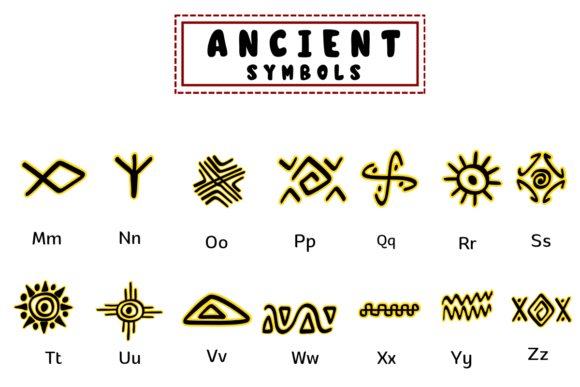 Ancient Symbols Font - Preview 2