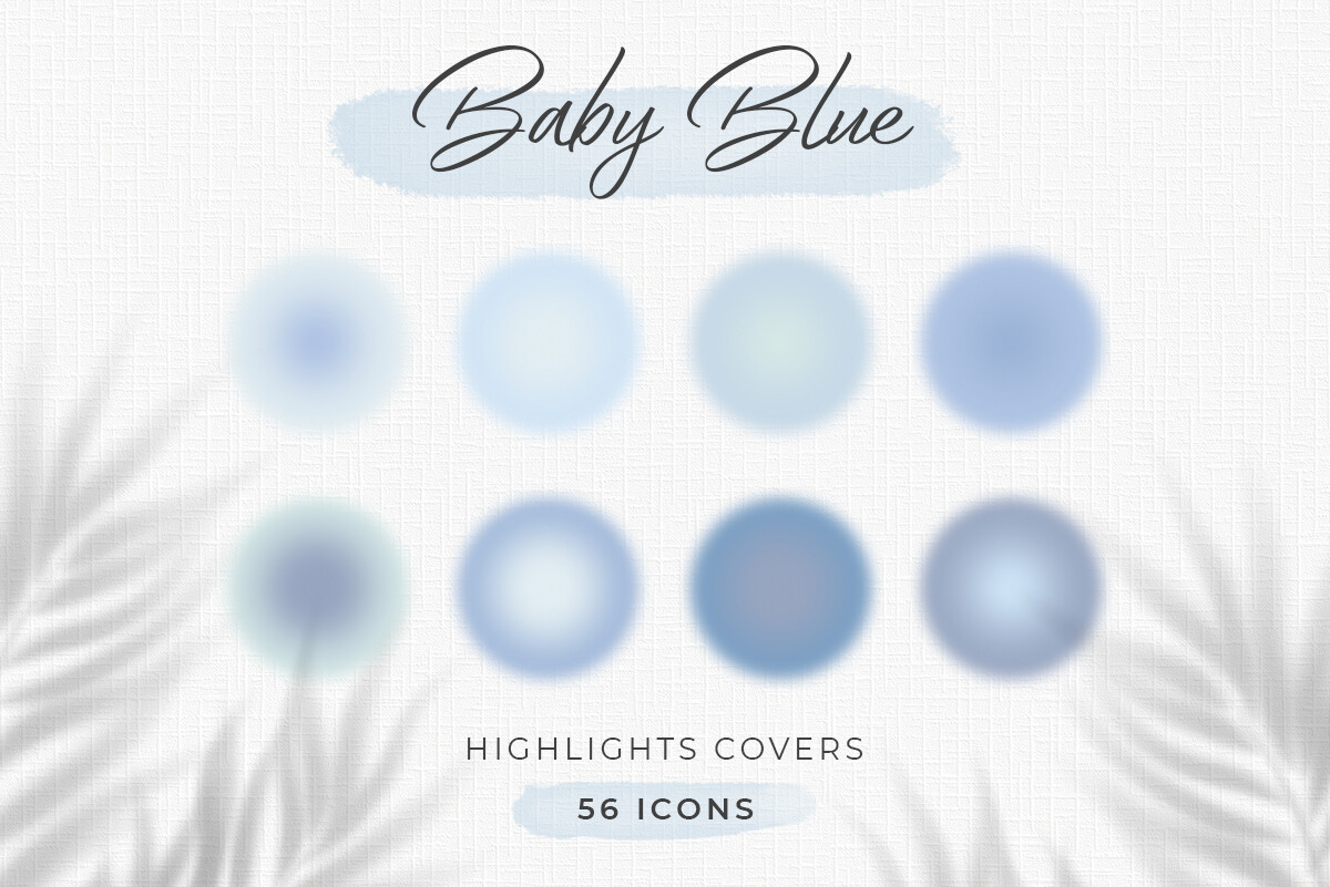 Baby Blue Aura Instagram Highlight Cover