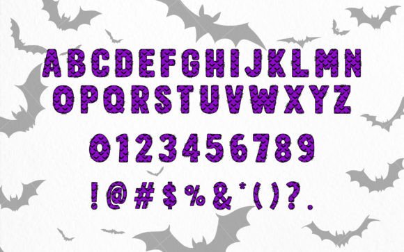 Bat Army Font PNG with transparent background - Preview 1