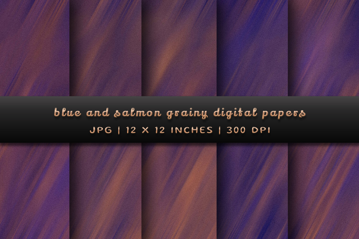 Blue and Salmon Grainy Backgrounds Graphic by Pugazh Logan · Creative ...