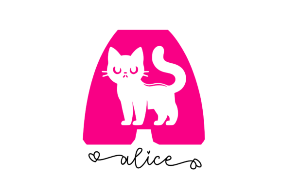 Cat Rainbow Font - Preview 1