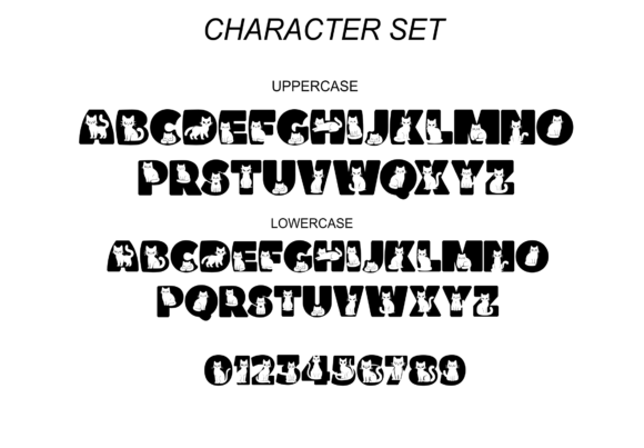 Cat Rainbow Font - Preview 5