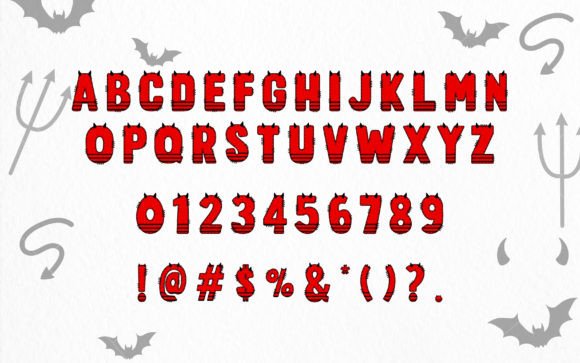 Devil Army Font PNG with transparent background - Preview 2