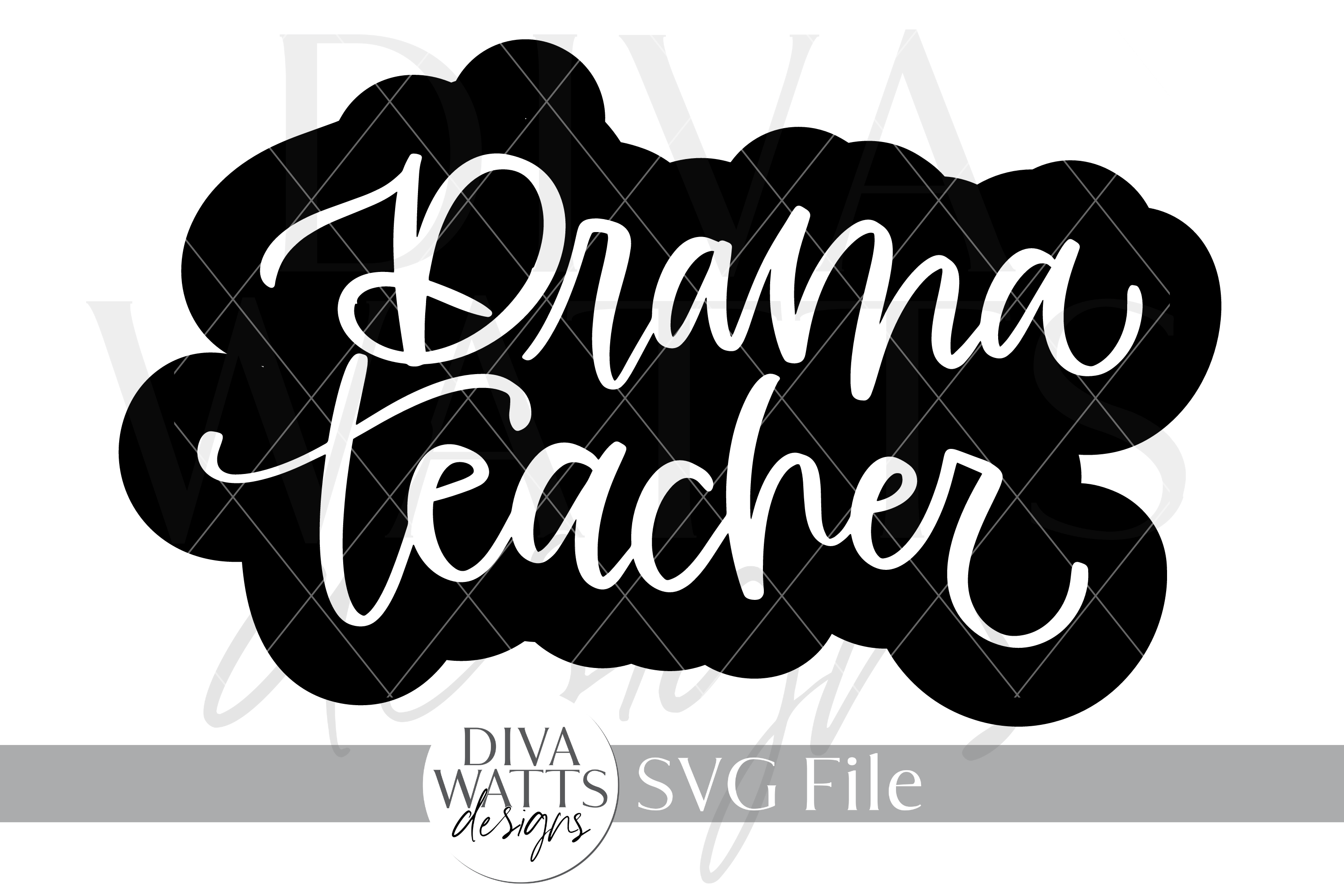 Drama Teacher Word Art SVG Graphic by Diva Watts Designs · Creative Fabrica