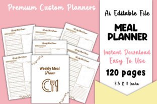 Editable Meal Planner KDP Interiors Graphic by Alora · Creative Fabrica