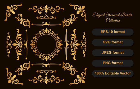 Elegant Ornamnet Border Collection
