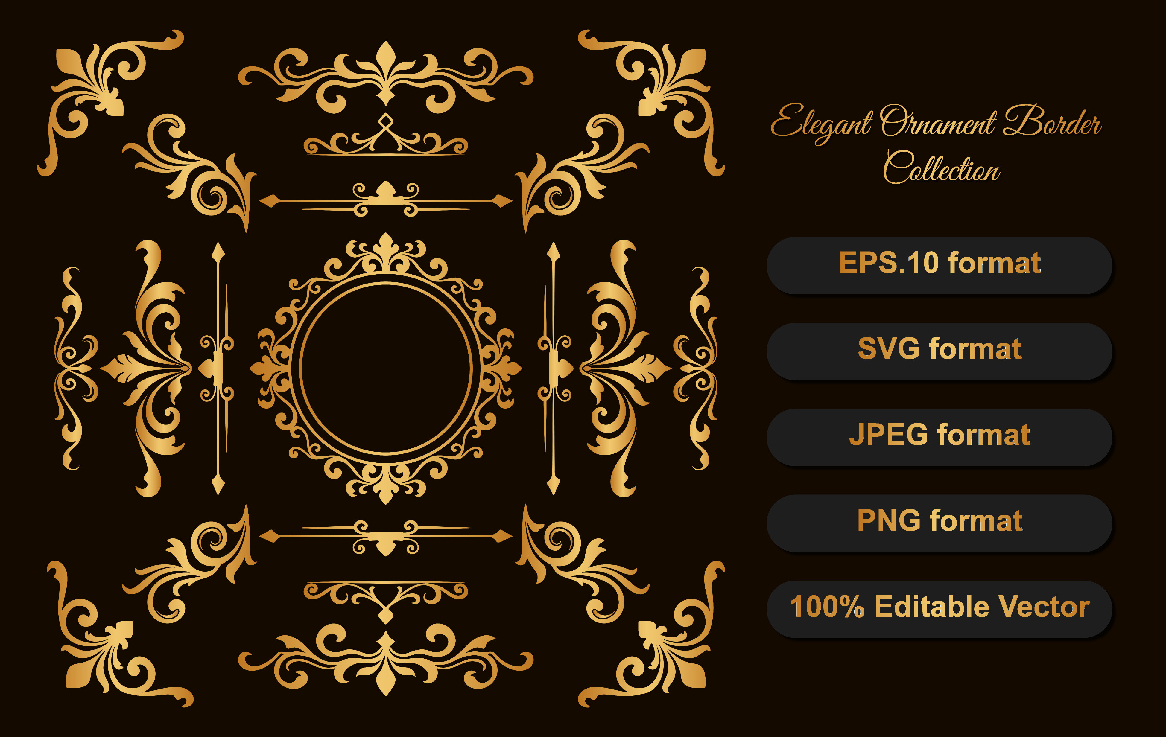 Elegant Ornamnet Border Collection