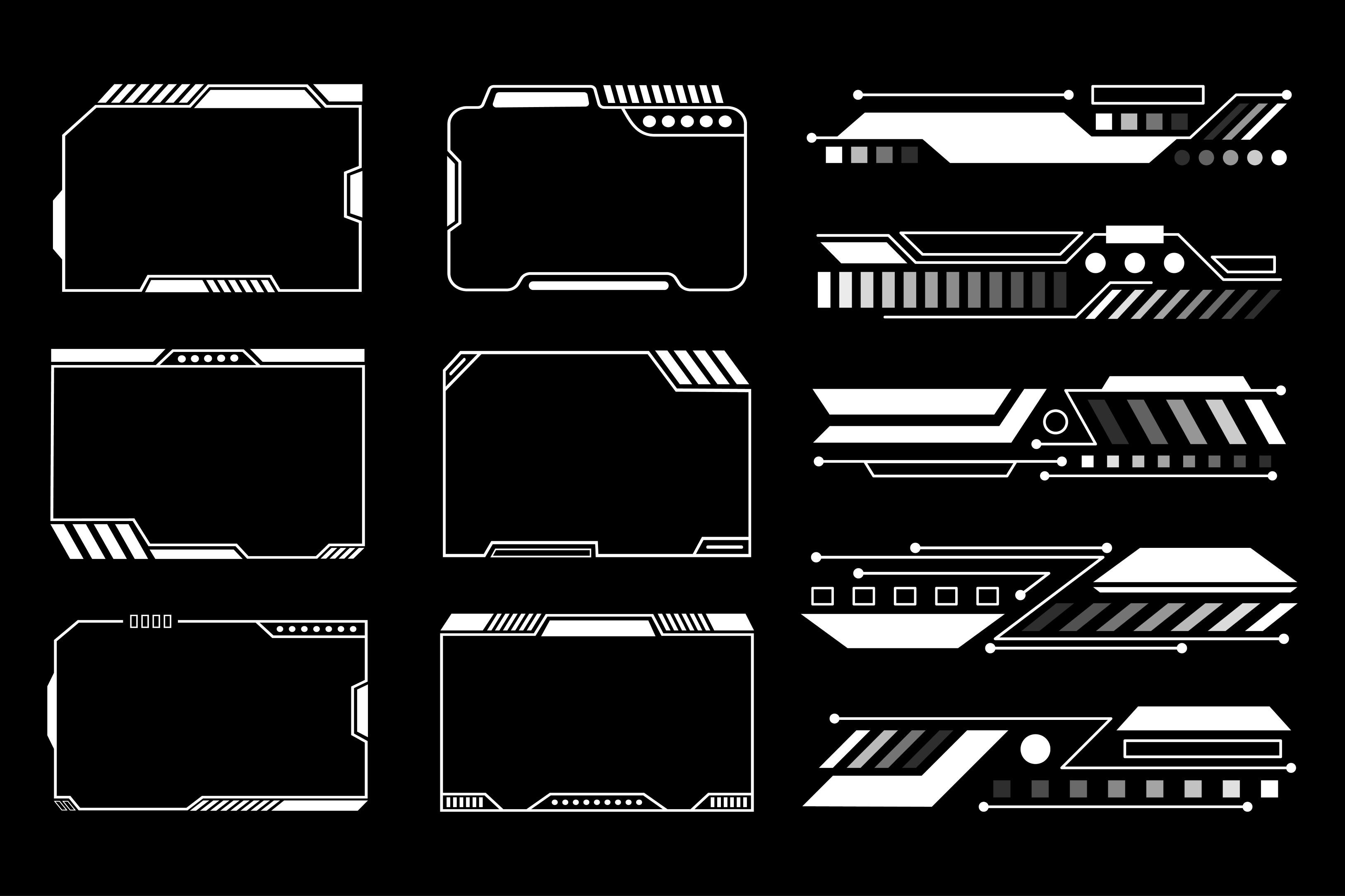 Futuristic HUD Elements User Interface Graphic by Ozan ID · Creative ...