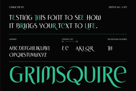 Grimsquire Font - Preview 2