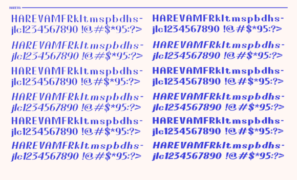 Hareva Font - Preview 6