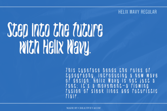 Helix Wavy Font - Preview 3