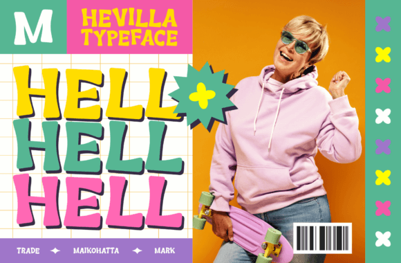 Hevilla Font PNG with transparent background - Preview 6