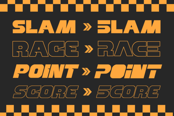 Matchday Font font preview - 5