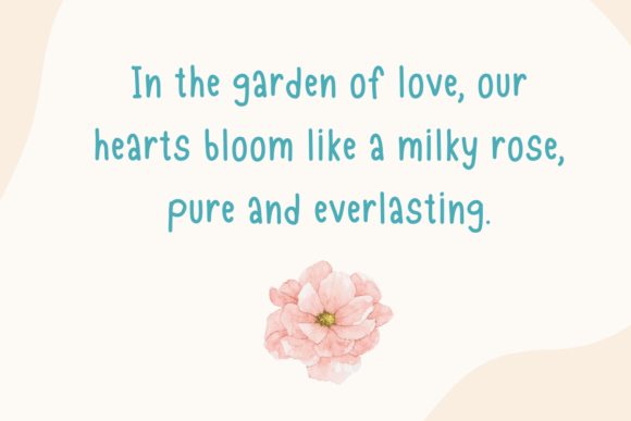 Milky Rose Font PNG with transparent background - Preview 1