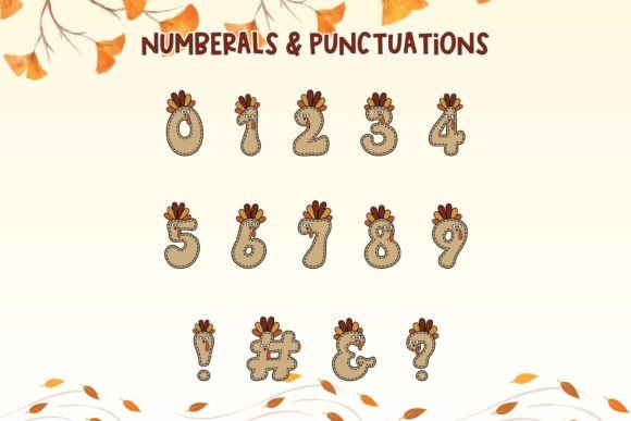 Retro Turkey Font PNG with transparent background - Preview 2
