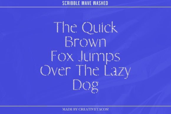 Scribble Wave Font PNG with transparent background - Preview 3