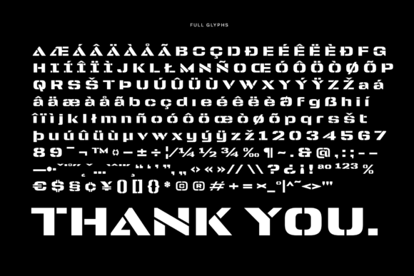 Shock Surgent Font PNG with transparent background - Preview 3
